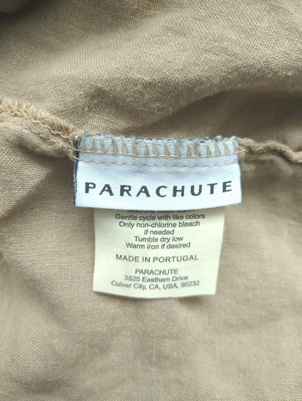 PARACHUTE European Flax Linen Fitted Sheet Queen Fog - Picture 2 of 5